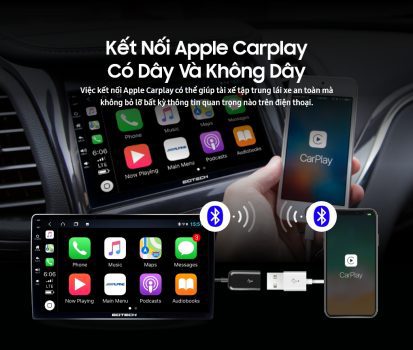 Kết Nối Apple Carplay trên xe điện Vinfast bằng nhiều hình thức khác nhau